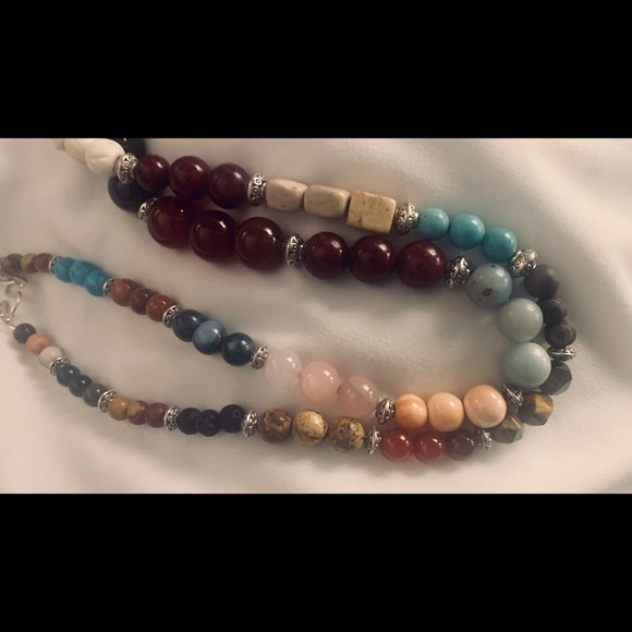 108 Bead MALA Prayer Necklace Gemstone Handmade - Picture 14 of 16